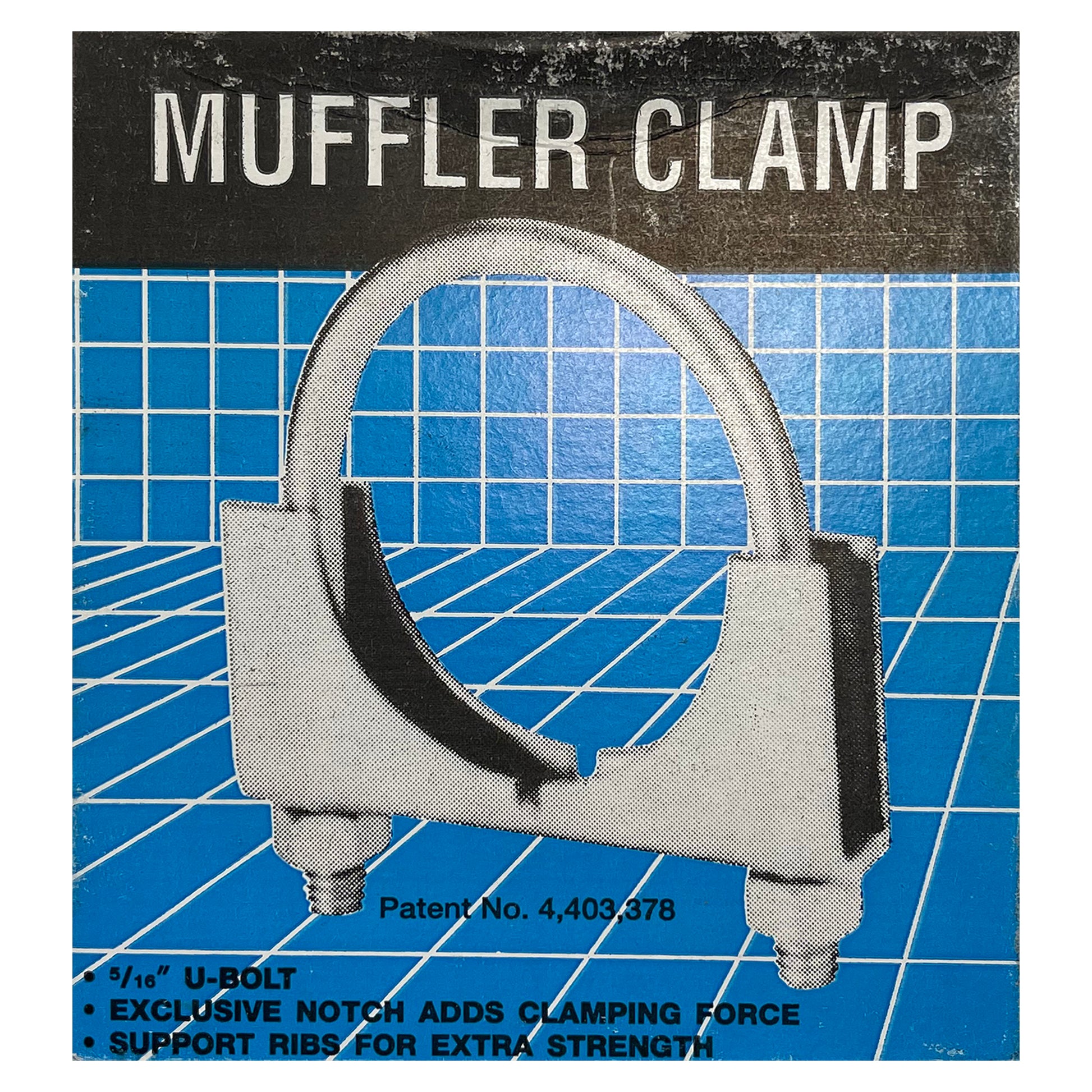 Nickson Universal 2 1/8 Exhaust Muffler Clamp U-Bolt Pipe Saddle Style - USA