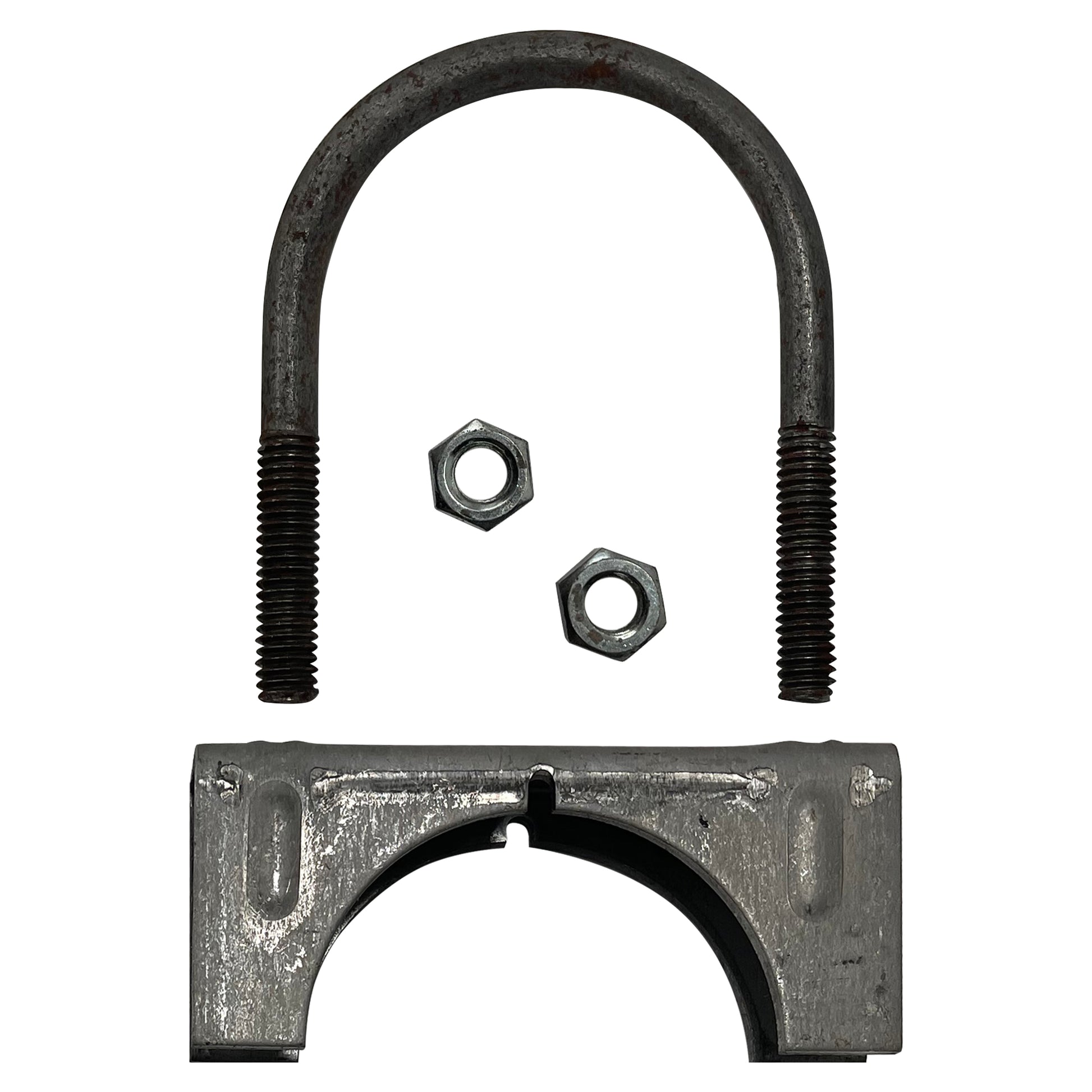 Nickson Universal 2 1/8 Exhaust Muffler Clamp U-Bolt Pipe Saddle Style - USA