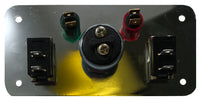 Chrome Multi-Purpose Switch Panel - Red Switch Cover, Ignition On / Off , Push Start & Lights