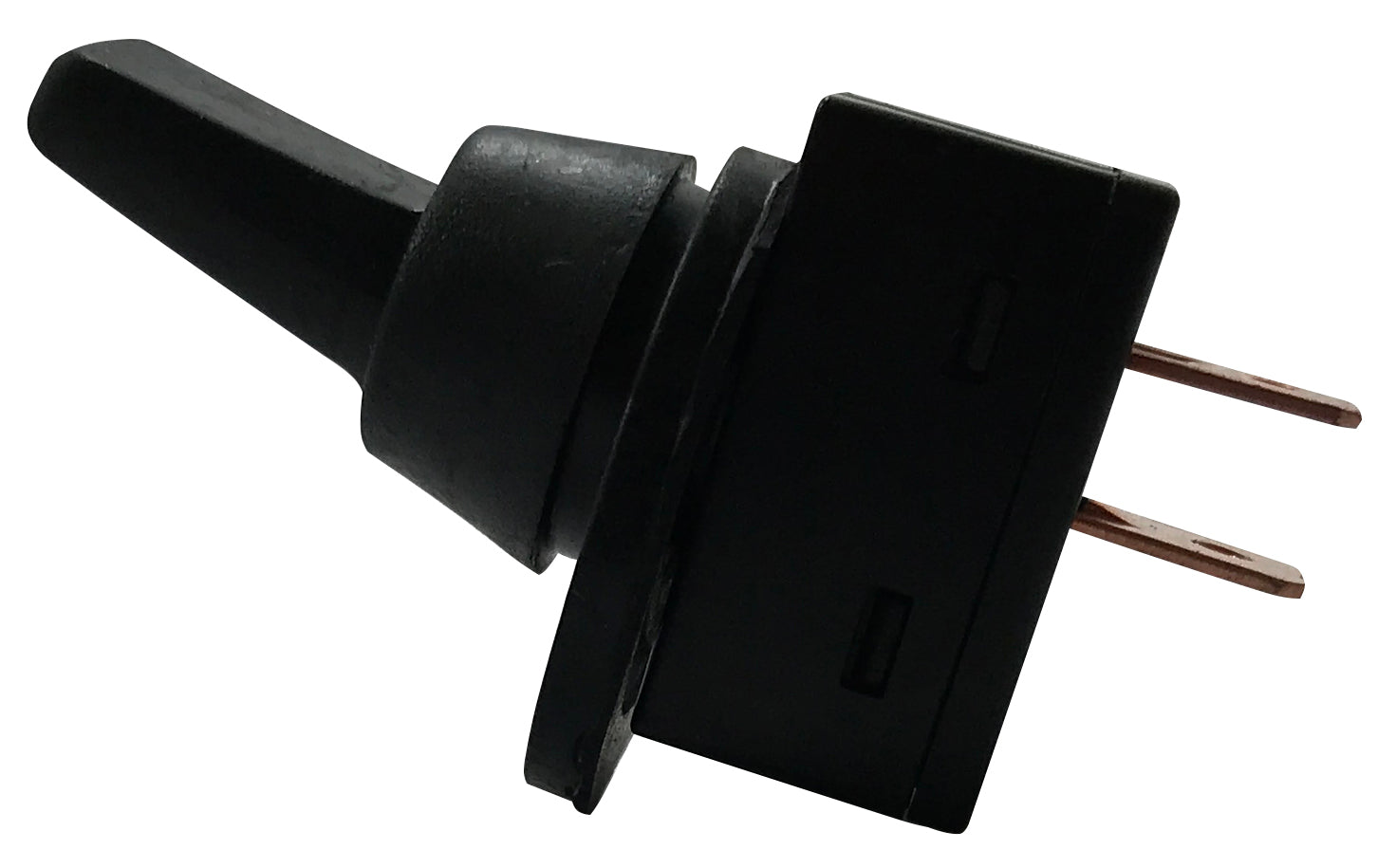 Black Splash Proof Cover ON / OFF Toggle Switch - 12 Volt @ 20 Amps