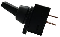 Black Splash Proof Cover ON / OFF Toggle Switch - 12 Volt @ 20 Amps