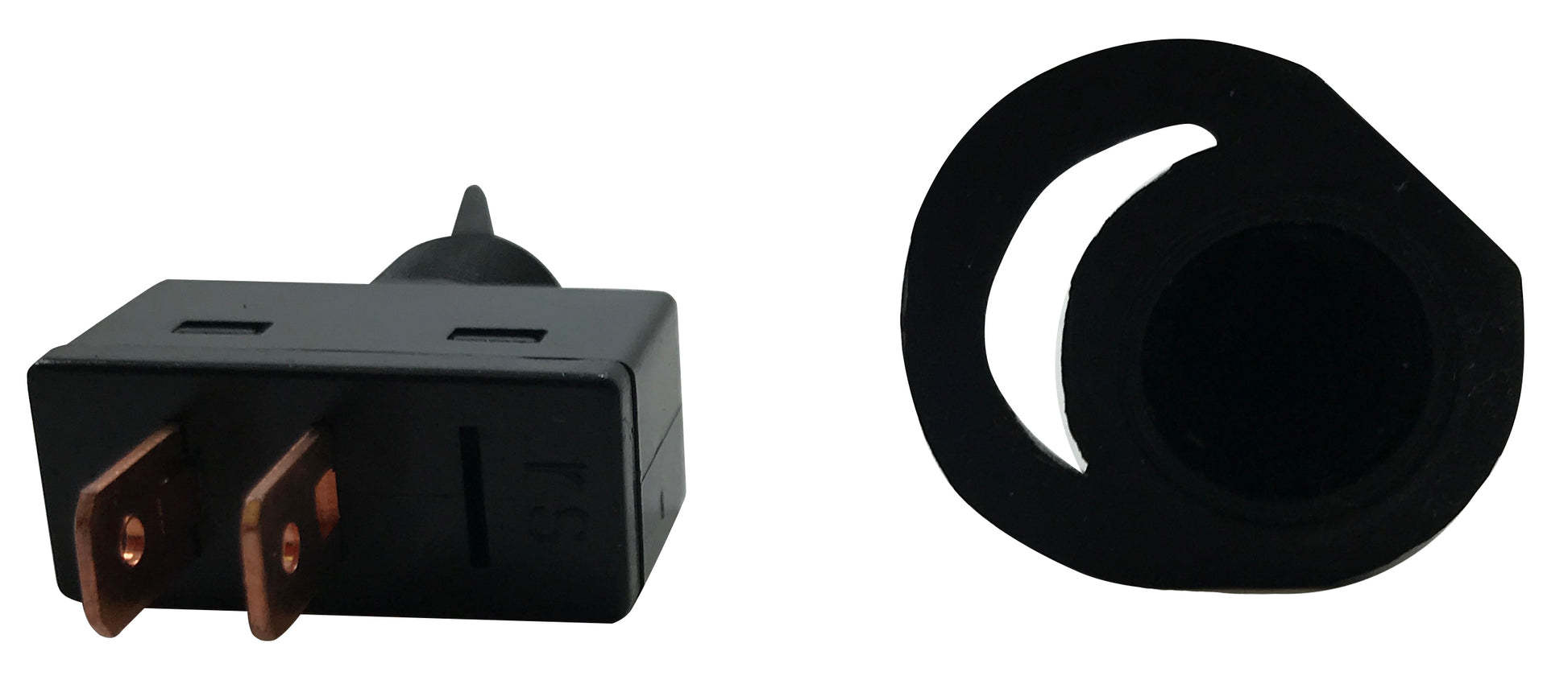 Black Splash Proof Cover ON / OFF Toggle Switch - 12 Volt @ 20 Amps
