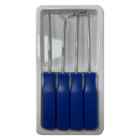 Pick & Hook Set  5-1/2 Inch with Plastic Handles - 4 pcs