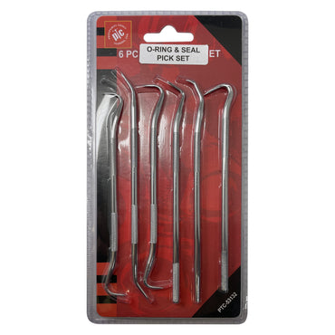 Pick & Hook Set 5-1/2 Inch for O-Ring and Seal - 6 Pieces