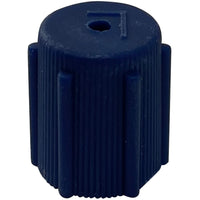 Blue A/C R-134a Low Side Service Port Cap - M8 x 1.0 MM - 10 Pack
