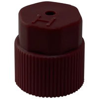 Red A/C R-134a High Side Service Port Cap - M8 x 1.0 MM - 10 Pack