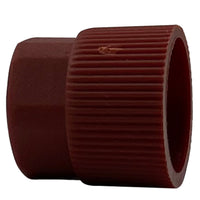 Red A/C R-134a High Side Service Port Cap 17 MM - 10 MM x 1.25 - 10 Pack