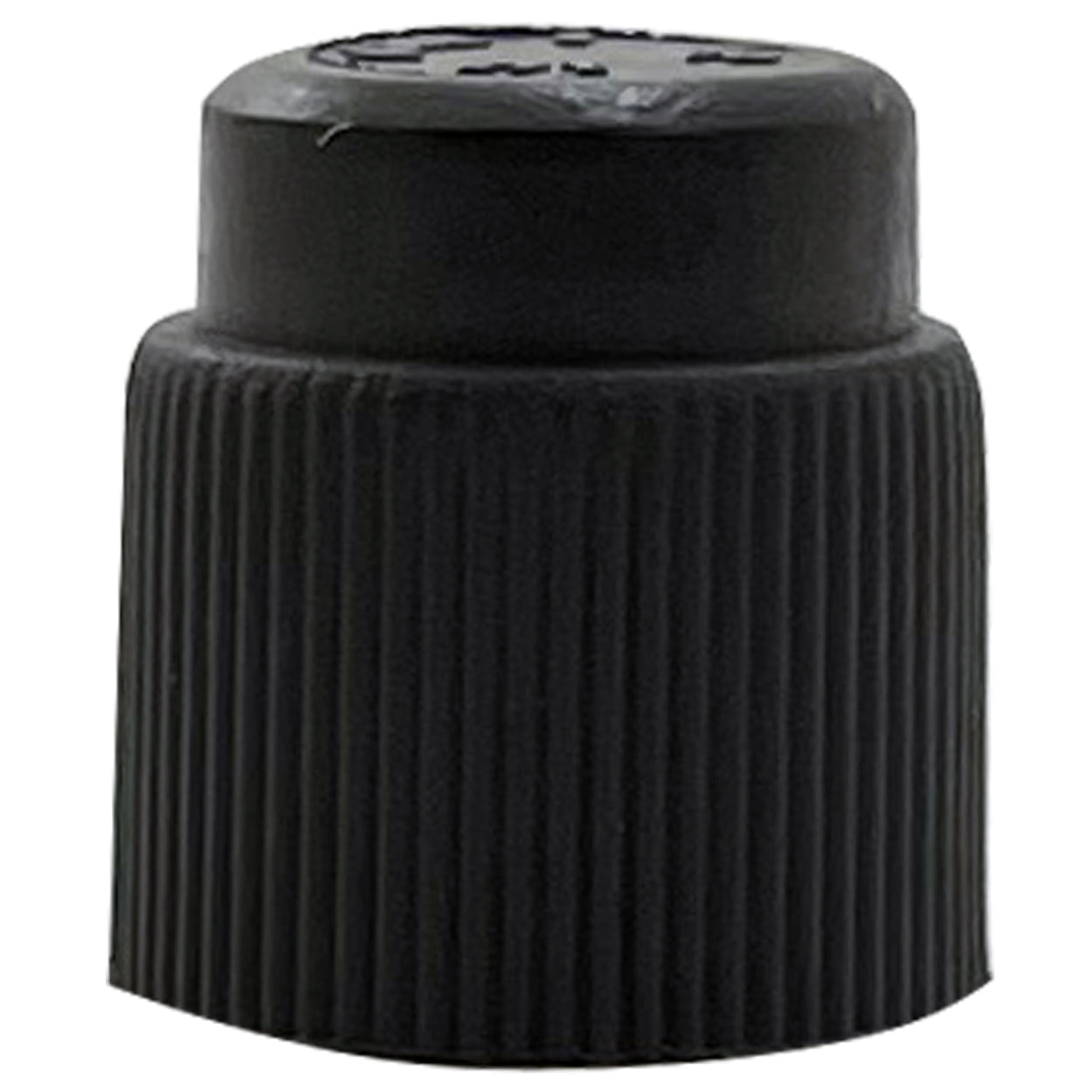 Black A/C Service Port Cap For Cylinders & Equipment - 1/2" - 10 Pack