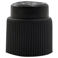 Black A/C Service Port Cap For Cylinders & Equipment - 1/2" - 10 Pack