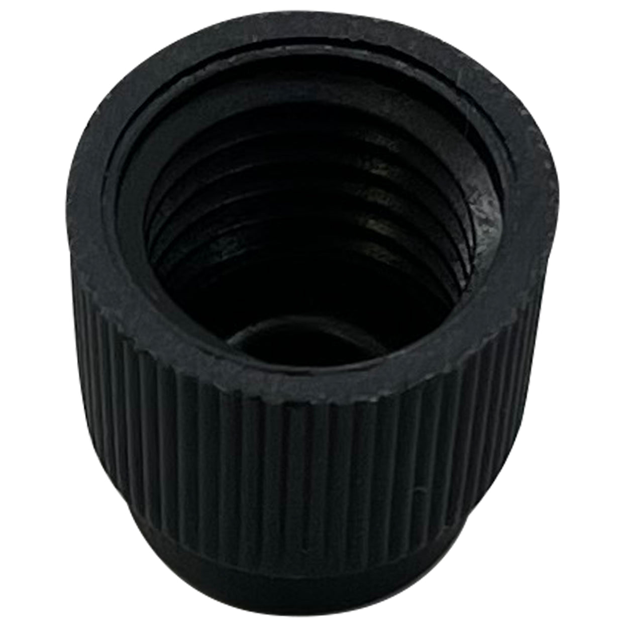 Black A/C Service Port Cap For Cylinders & Equipment - 1/2" - 10 Pack