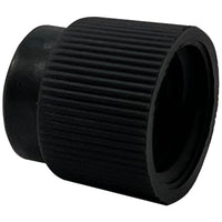 Black A/C Service Port Cap For Cylinders & Equipment - 1/2" - 10 Pack