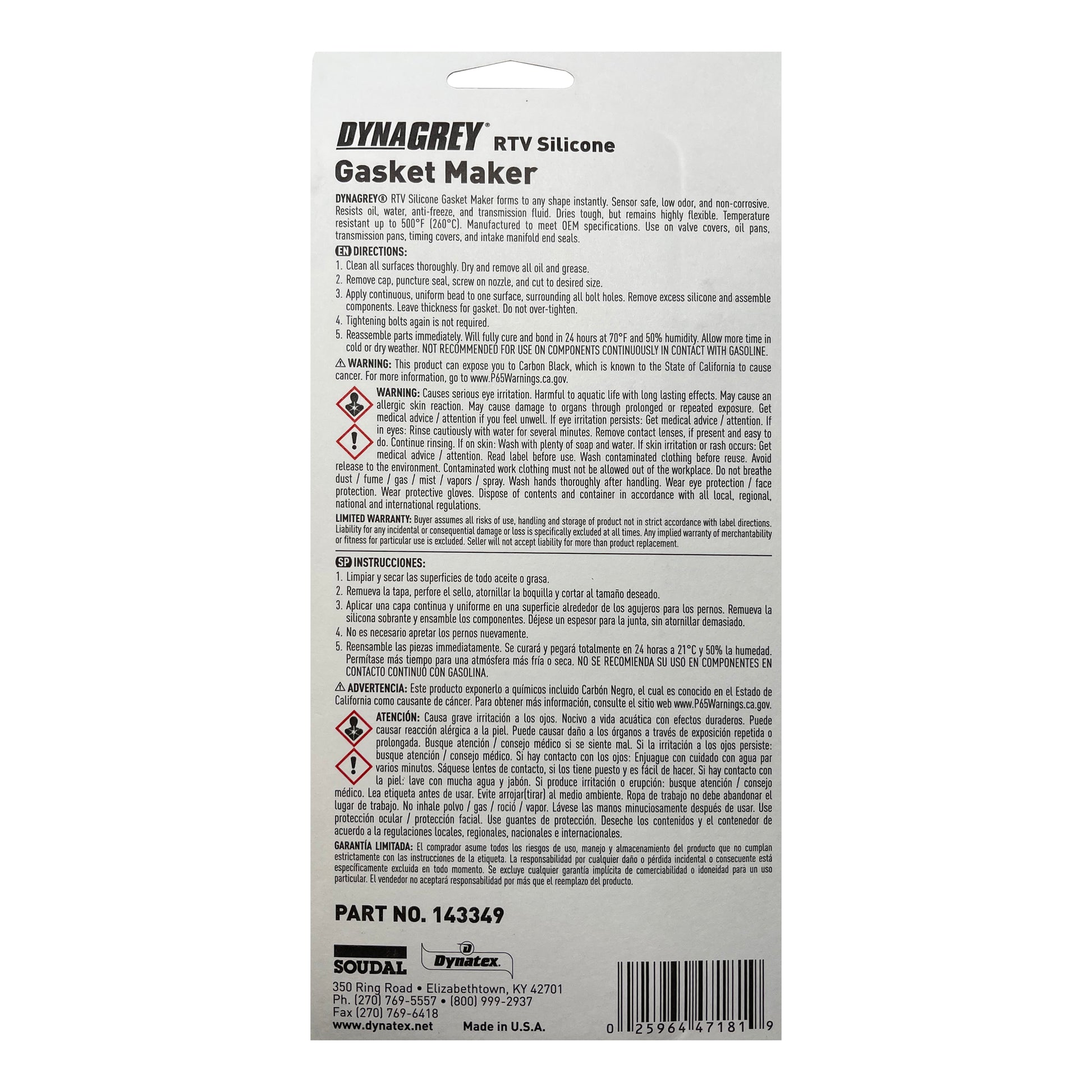 DYNAGREY SILICONE GASKET MAKER - 85g