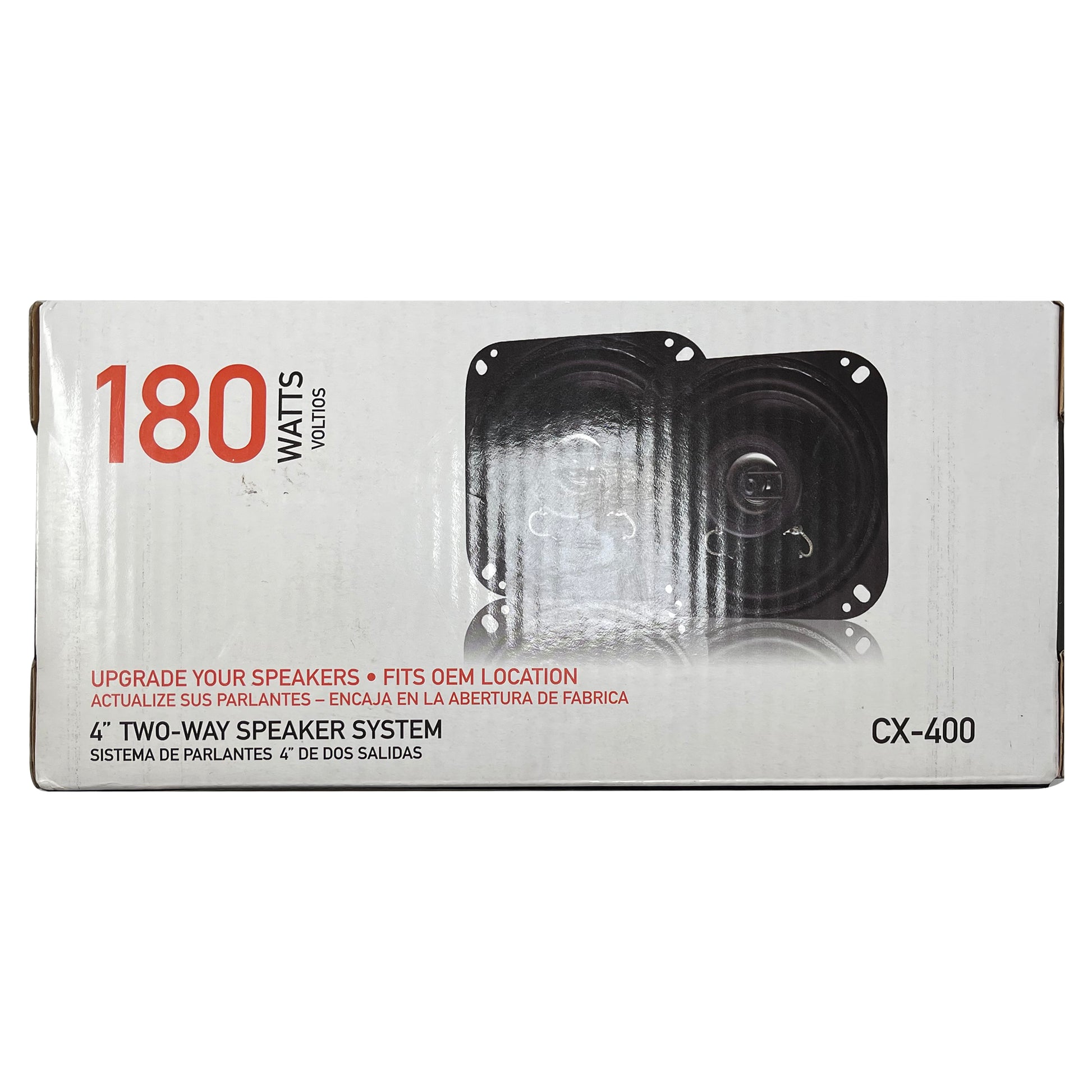 4" Two-Way OEM 180 Watts 4 OHM Coax Speaker System Set