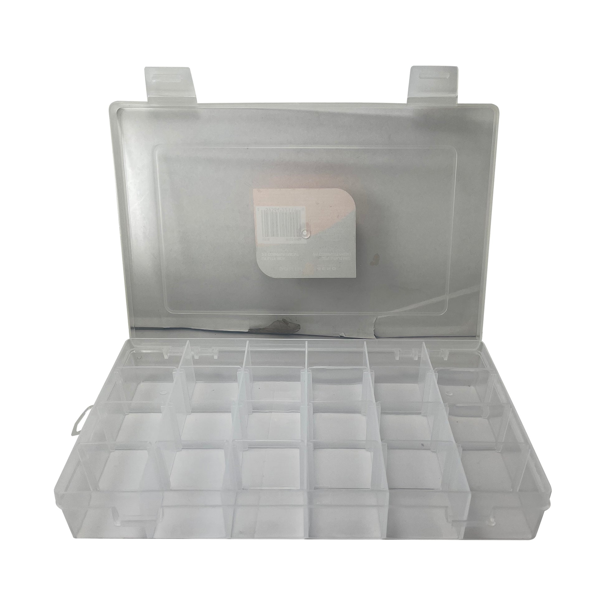 TRANSLUCENT UTILITY BOX, 24 COMPARTMENT  10.75" x 7" x 1.75"