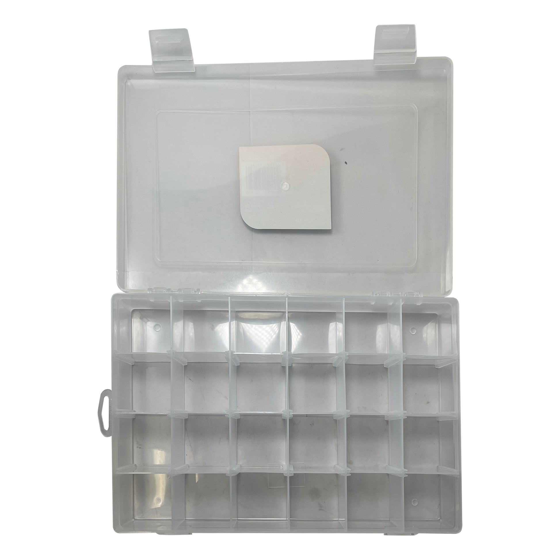 TRANSLUCENT UTILITY BOX, 24 COMPARTMENT  10.75" x 7" x 1.75"