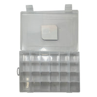 TRANSLUCENT UTILITY BOX, 24 COMPARTMENT  10.75" x 7" x 1.75"