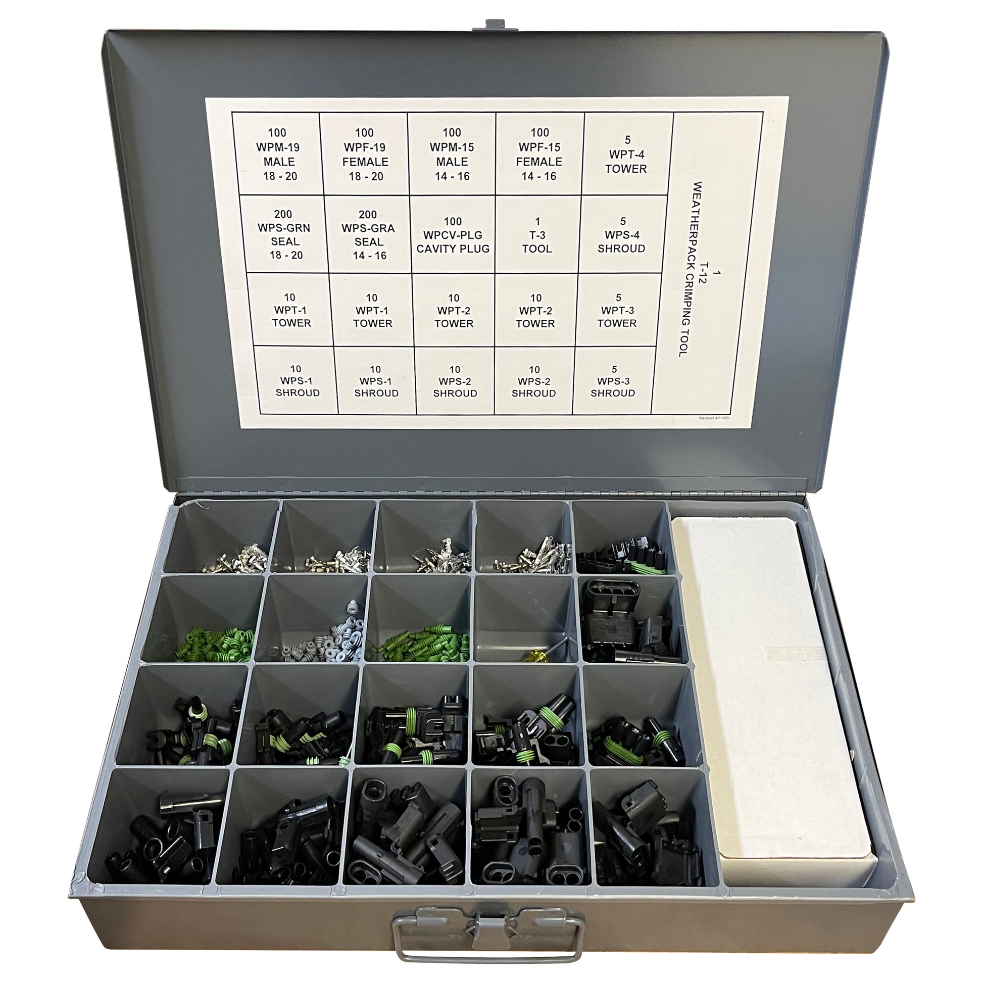 1002 Piece WeatherPack Terminal Maintenance Shop Kit