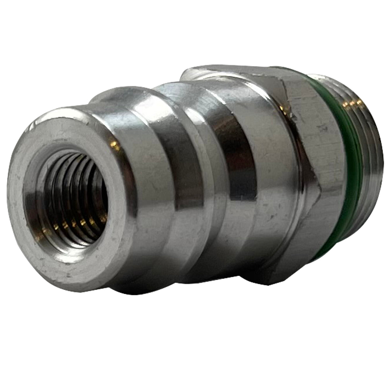 A/C Aeroquip Aluminum OE Style R-134a High Side Service Valve Port - M15 x 1 Thread
