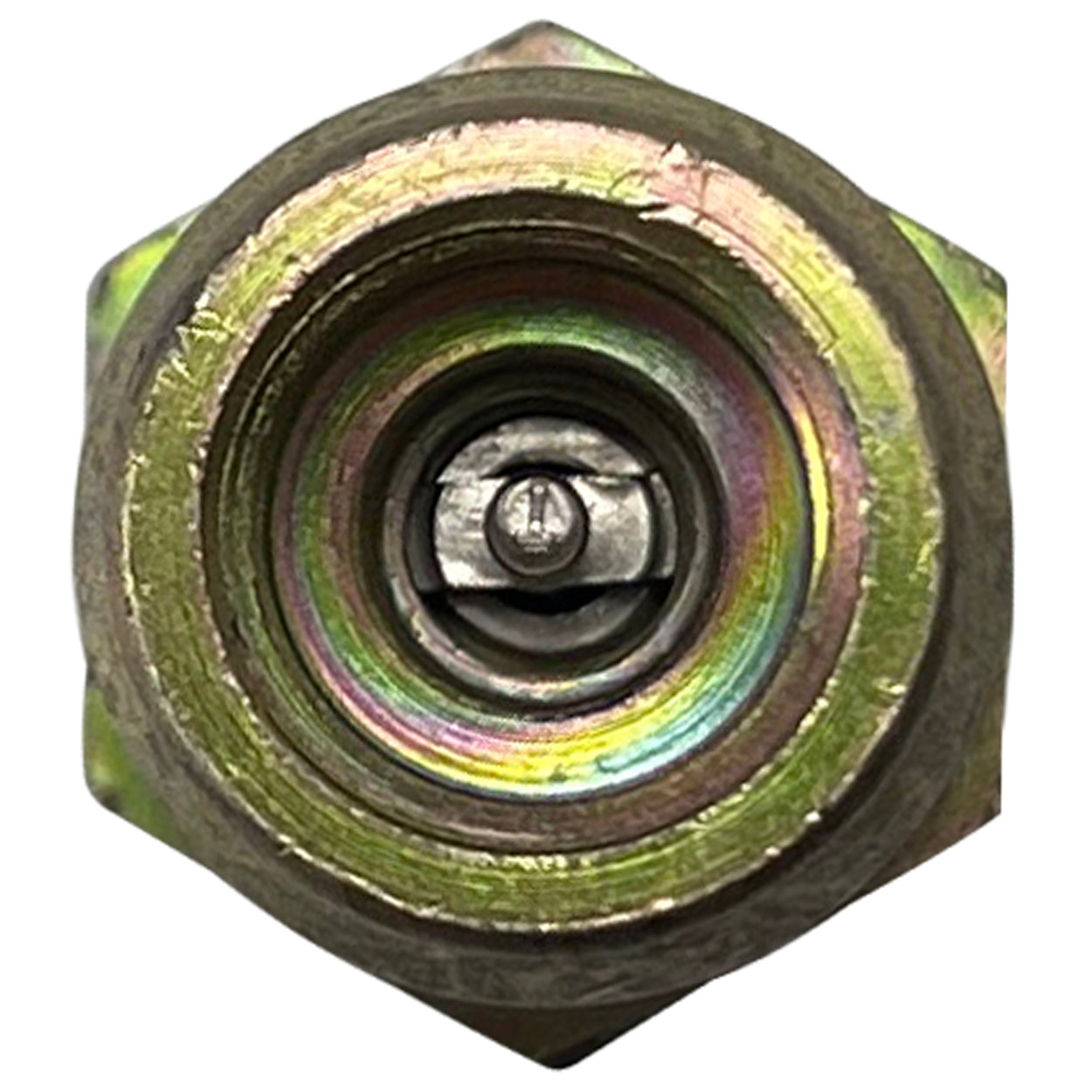 A/C Aeroquip Steel OE Style R-134a High Side Service Valve Port - M15 x 1 Thread