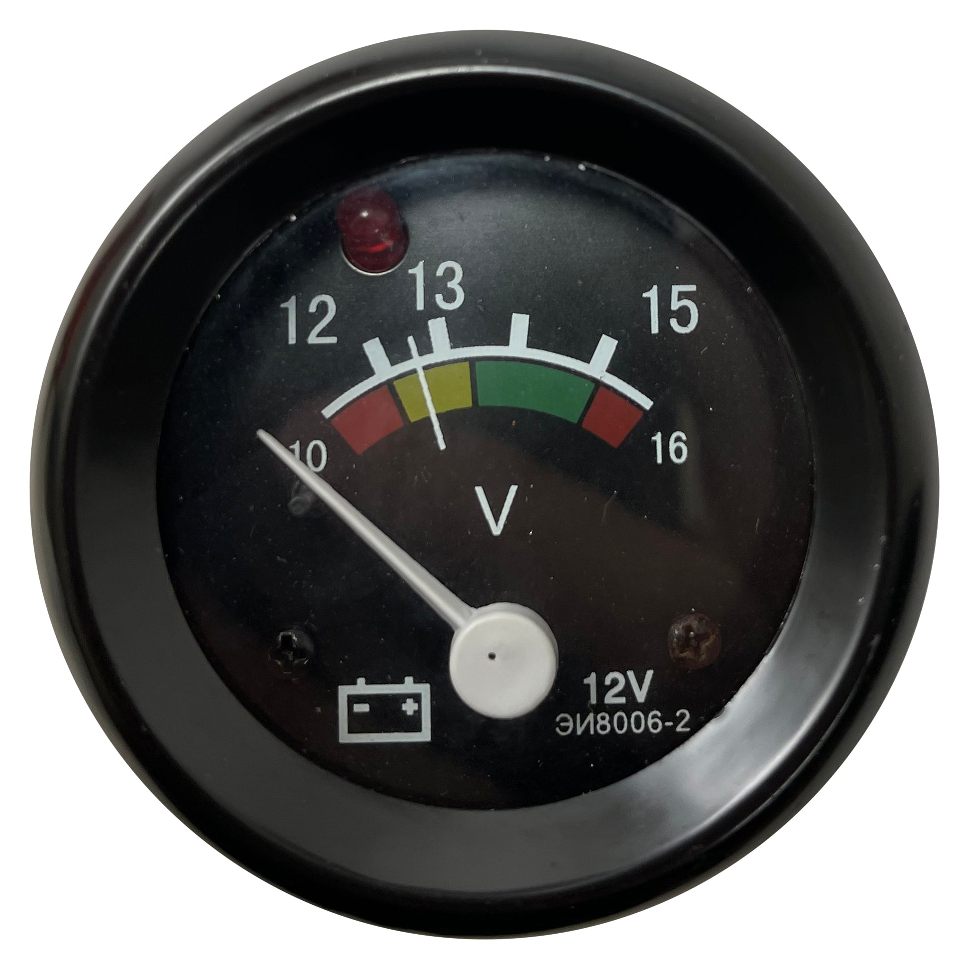 Universal Voltage Gauge Bulb & Mount - 12 to 15 V - 2" Inch Diameter - 12V