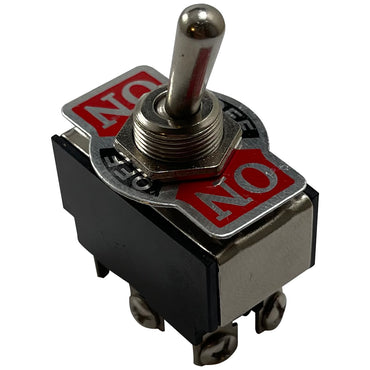 Heavy Duty Double Pole On / Off / On Metal Toggle Switch - 20 Amps @ 12 Volts