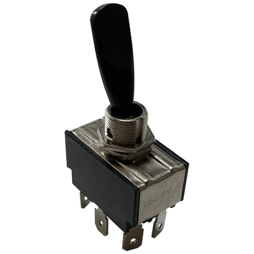 Heavy Duty Double Pole On / Off / On Metal Toggle Switch - 20 Amps @ 12 Volts