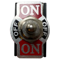Heavy Duty Momentary MOM ON / OFF / MOM ON Metal Toggle Switch - 20 Amps @ 12 Volts