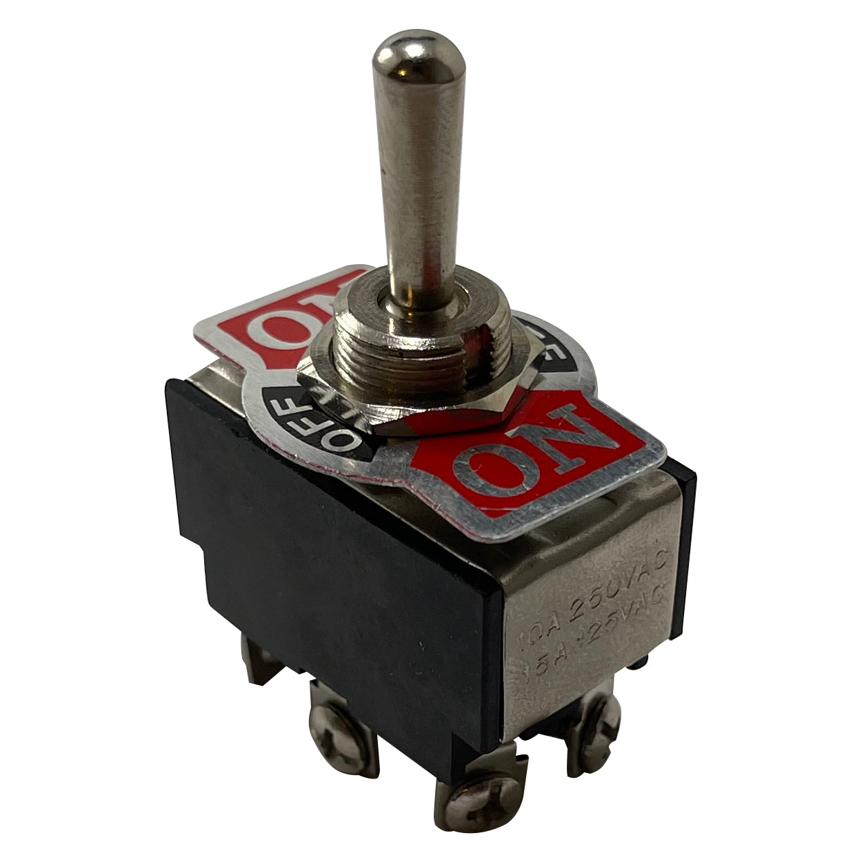 Heavy Duty Momentary MOM ON / OFF / MOM ON Metal Toggle Switch - 20 Amps @ 12 Volts