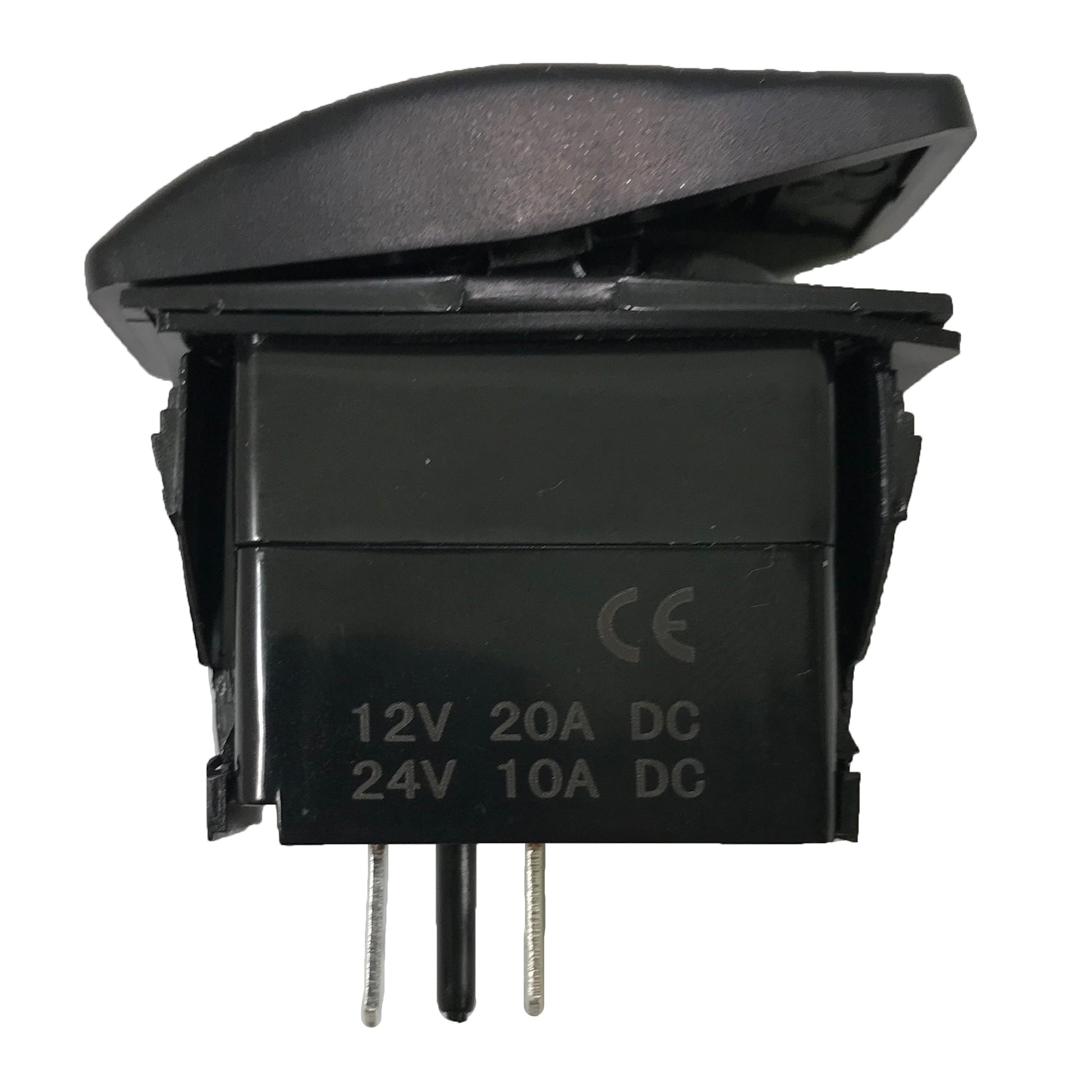 Black Non-Illuminated Panel Mount Switch - 2 Pin ON / OFF