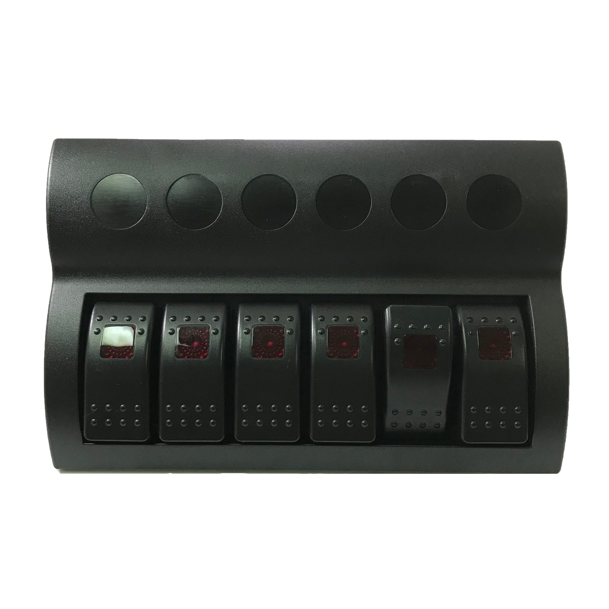 6 Position Waterproof Rocker Switch Panel With Circuit Protection