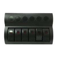 6 Position Waterproof Rocker Switch Panel With Circuit Protection