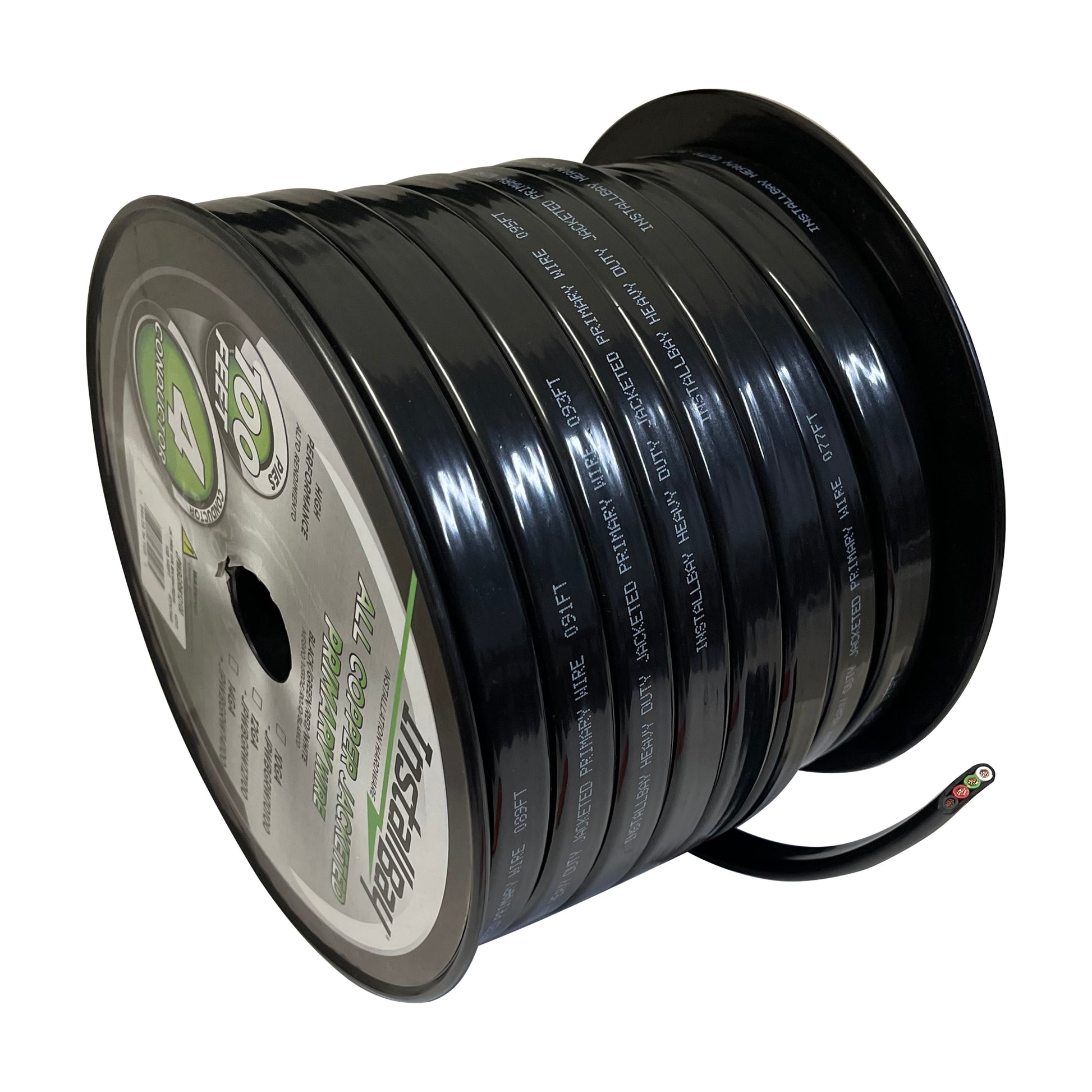100 FT Trailer Wire 8 - 16 AWG Black Jacket & Non Jacket Duplex Triplex Quad USA