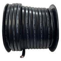 Jacketed Duplex Primary Wire 2 Conductor 10 AWG All Copper Black White - 100 FT