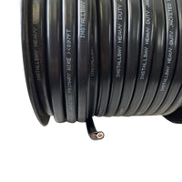 Jacketed Duplex Primary Wire 2 Conductor 10 AWG All Copper Black White - 100 FT