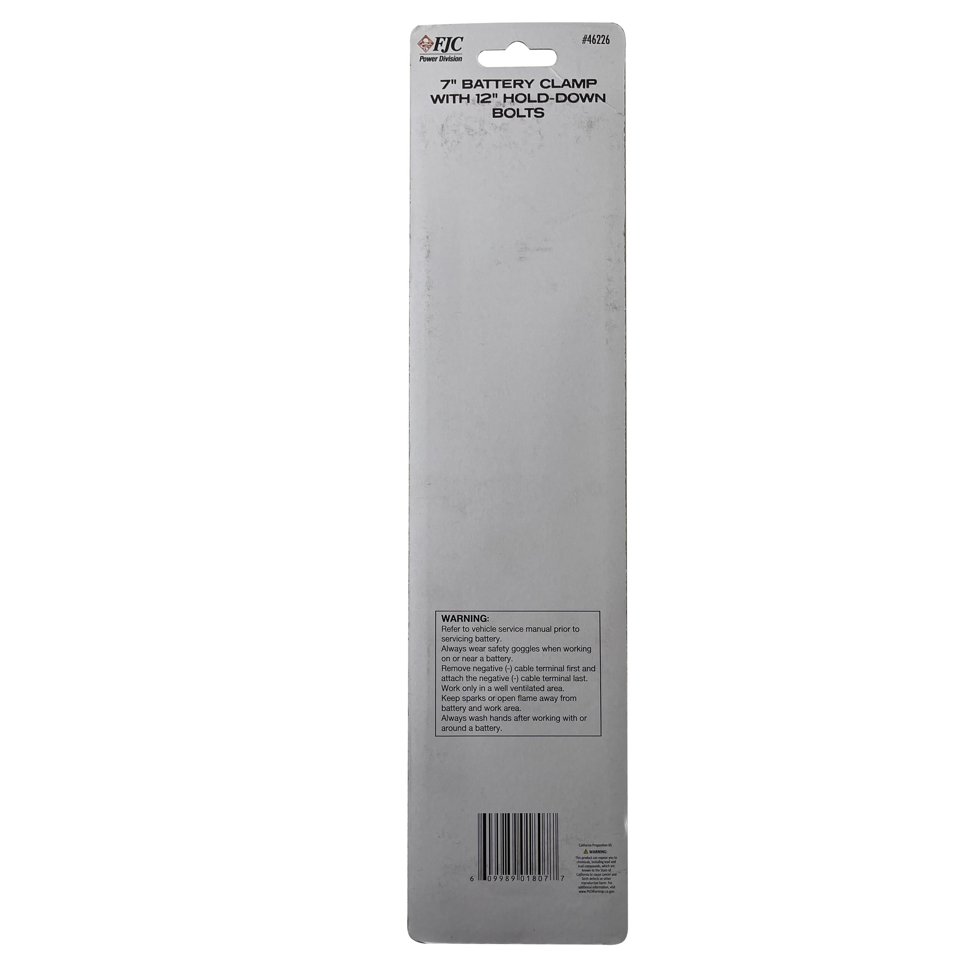 Universal 7" Battery Clamp with 12" Hold Down Bolts Kit