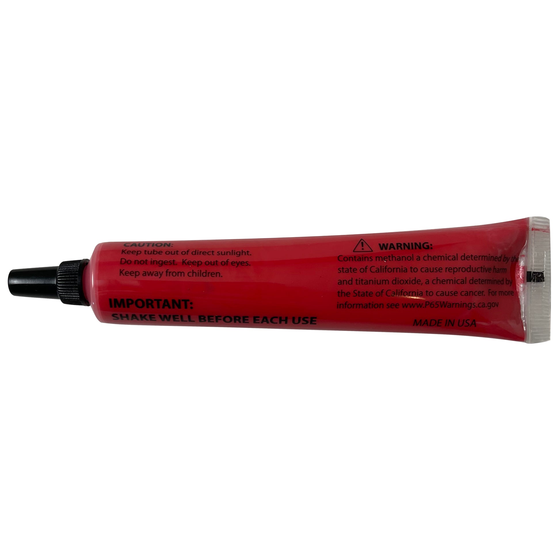 Red Warranty Seal 1.8 oz Poly Squeeze Tube
