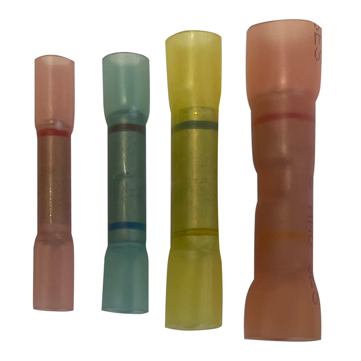 Heat Shrink & Crimp Step Down Butt Connector Terminal Assortment - 70 Pieces