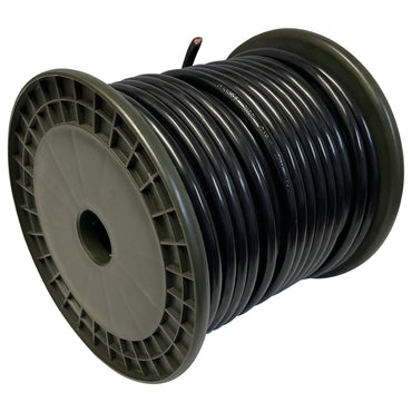 25 FT Coil Black 6 AWG Gauge Battery Cable Switch Starter & Ground Wire
