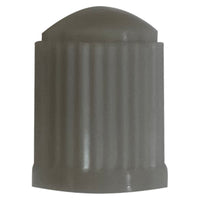 100 Pack of Gray Plastic Tire Valve Cap