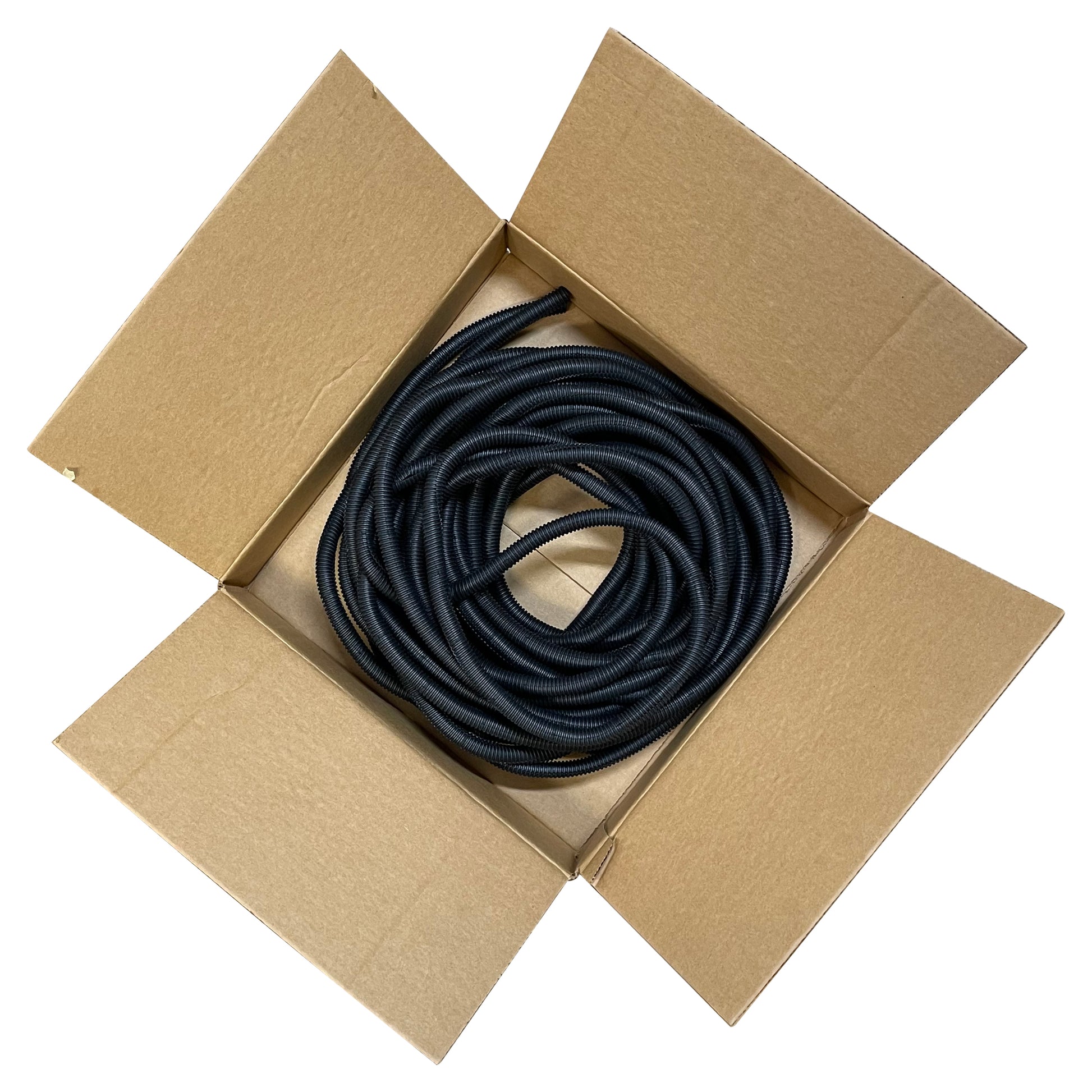 Auveco 14202 Black Nylon Wire Loom 3/8" I.D x 9/16" O.D - USA - 50 FT