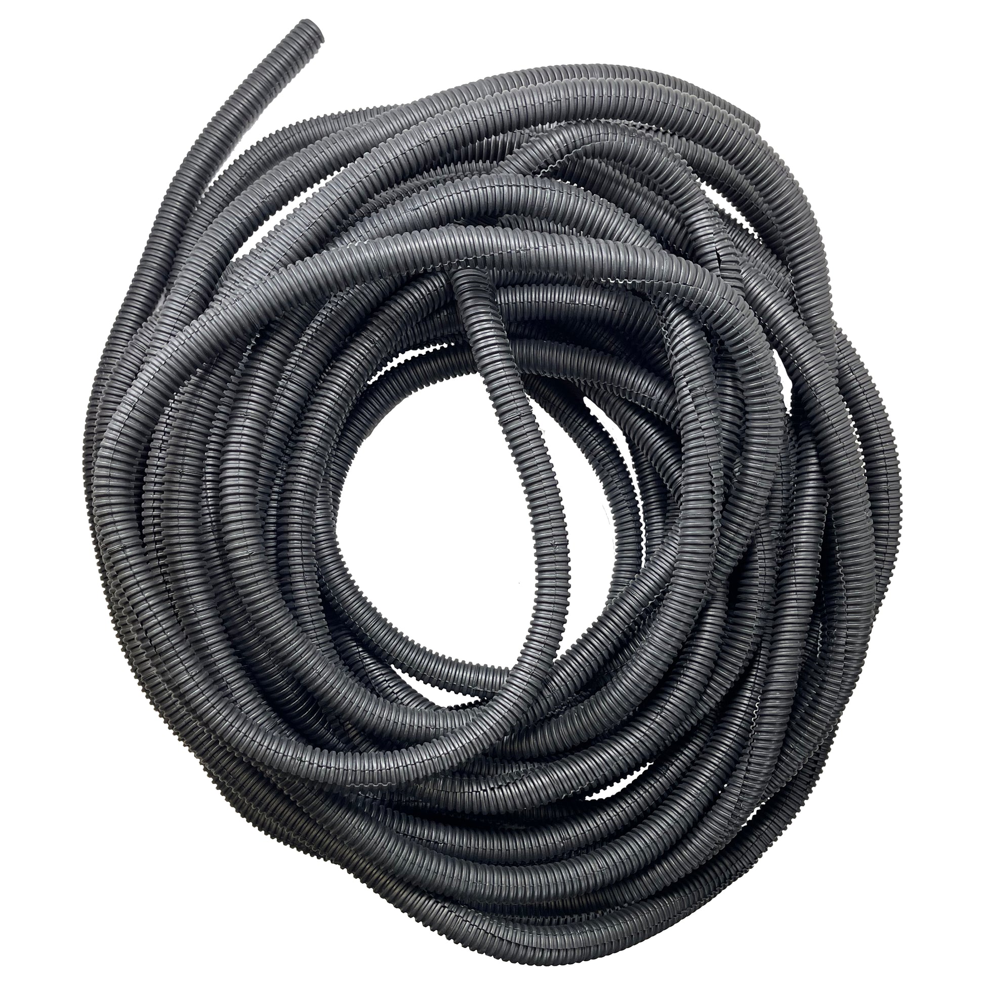 Auveco 14202 Black Nylon Wire Loom 3/8" I.D x 9/16" O.D - USA - 50 FT