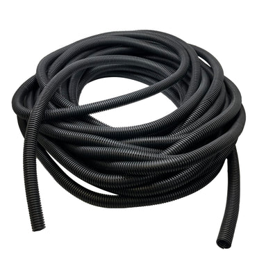 Auveco 14203 Black Nylon Wire Loom 1/2" I.D x 11/16" O.D - USA - 50 FT