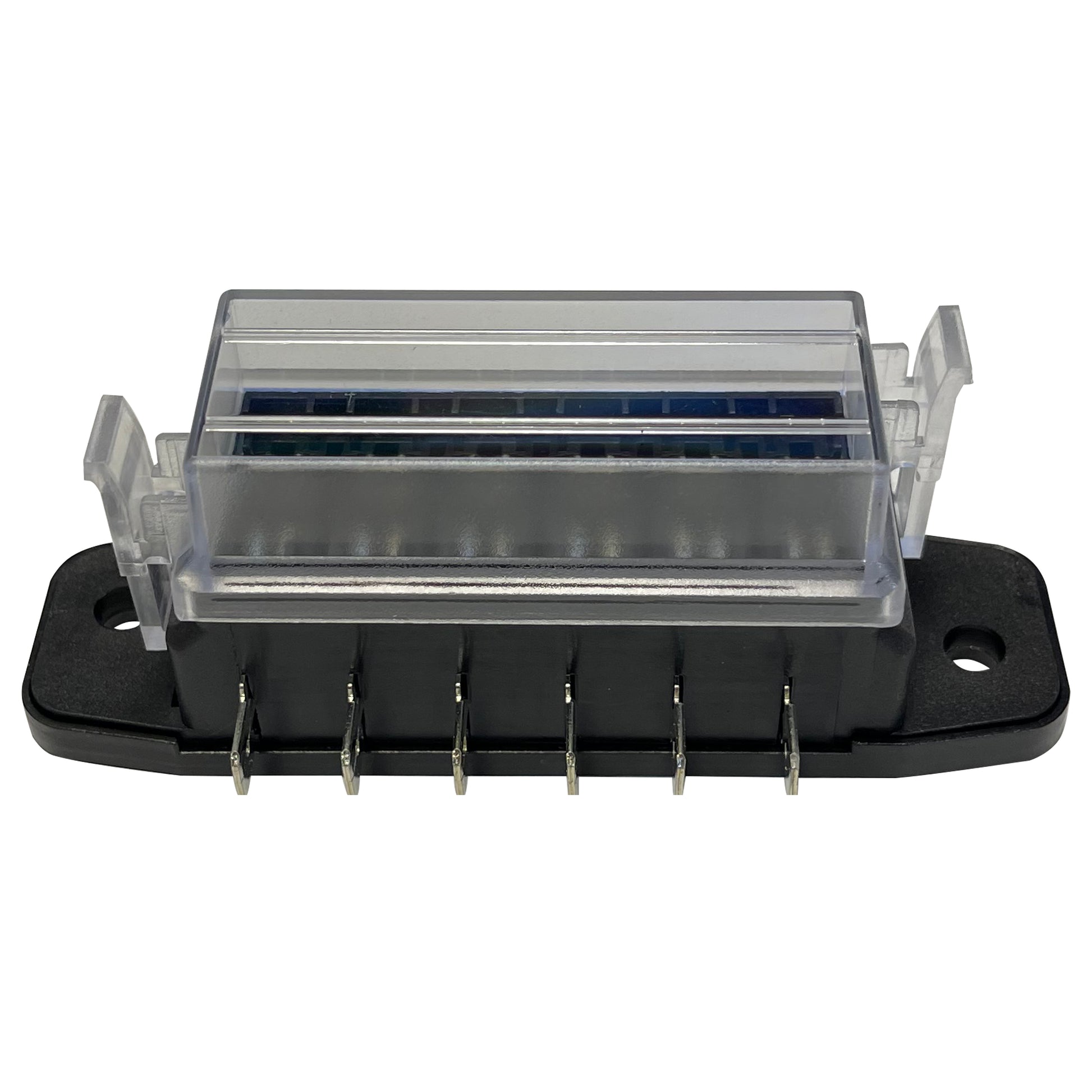 6 Way ATO / ATC Blade Fuse Block Panel w/ Cover