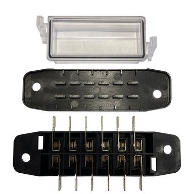 6 Fuse Panel ATC/ATO Blade Fuses – Hot Rod, Custom Boat, Rat Rod – AutoReWire Eaton Bussman