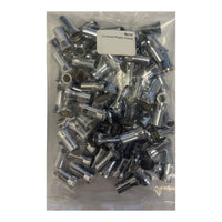 Chromed Plastic Sleeve For Snap-In Style TPMS Stems - 100 Pack