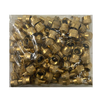 Large Bore Brass Screwdriver Tire Valve Stem Cap - 10 Pack