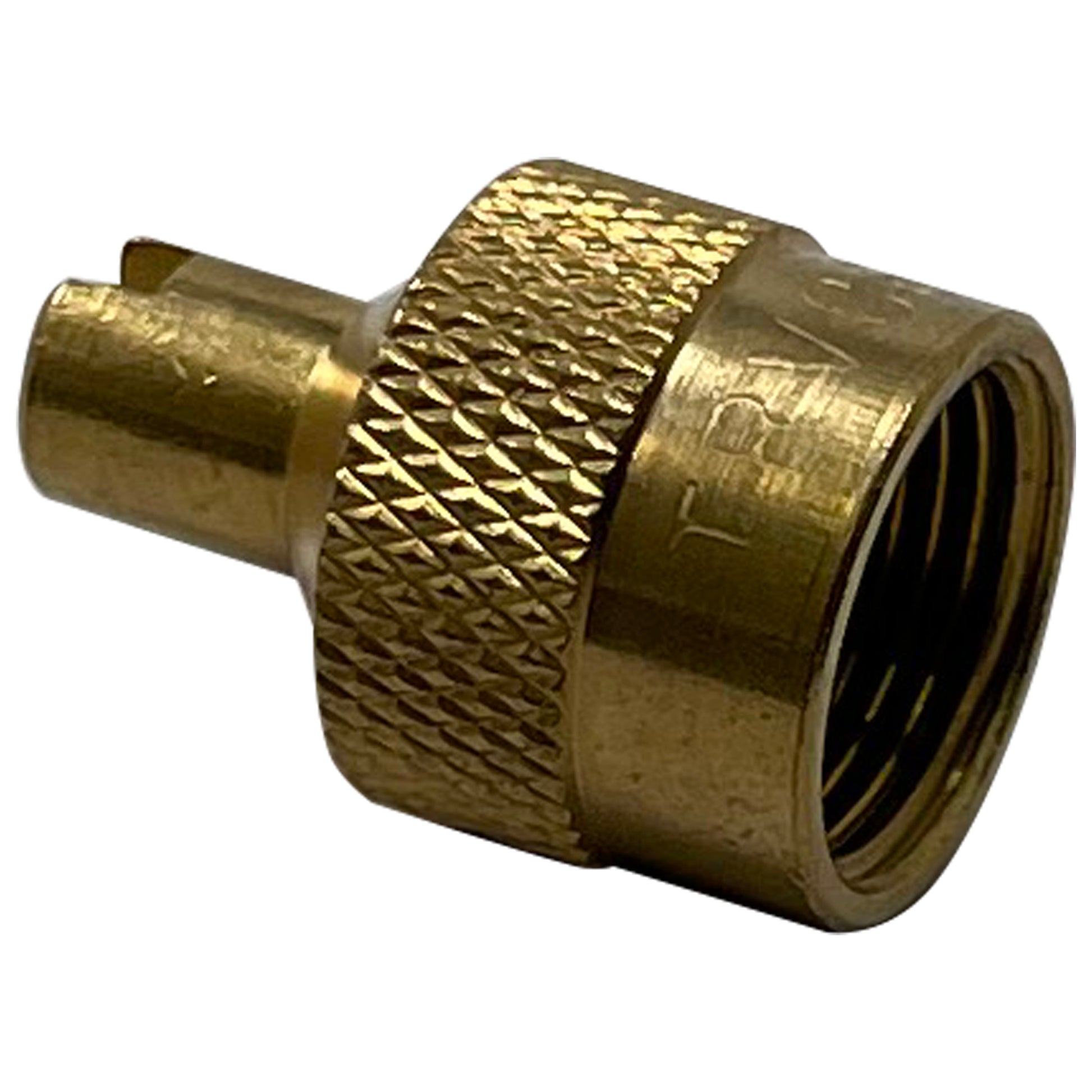 Large Bore Brass Screwdriver Tire Valve Stem Cap - 10 Pack