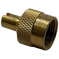 Large Bore Brass Screwdriver Tire Valve Stem Cap - 10 Pack