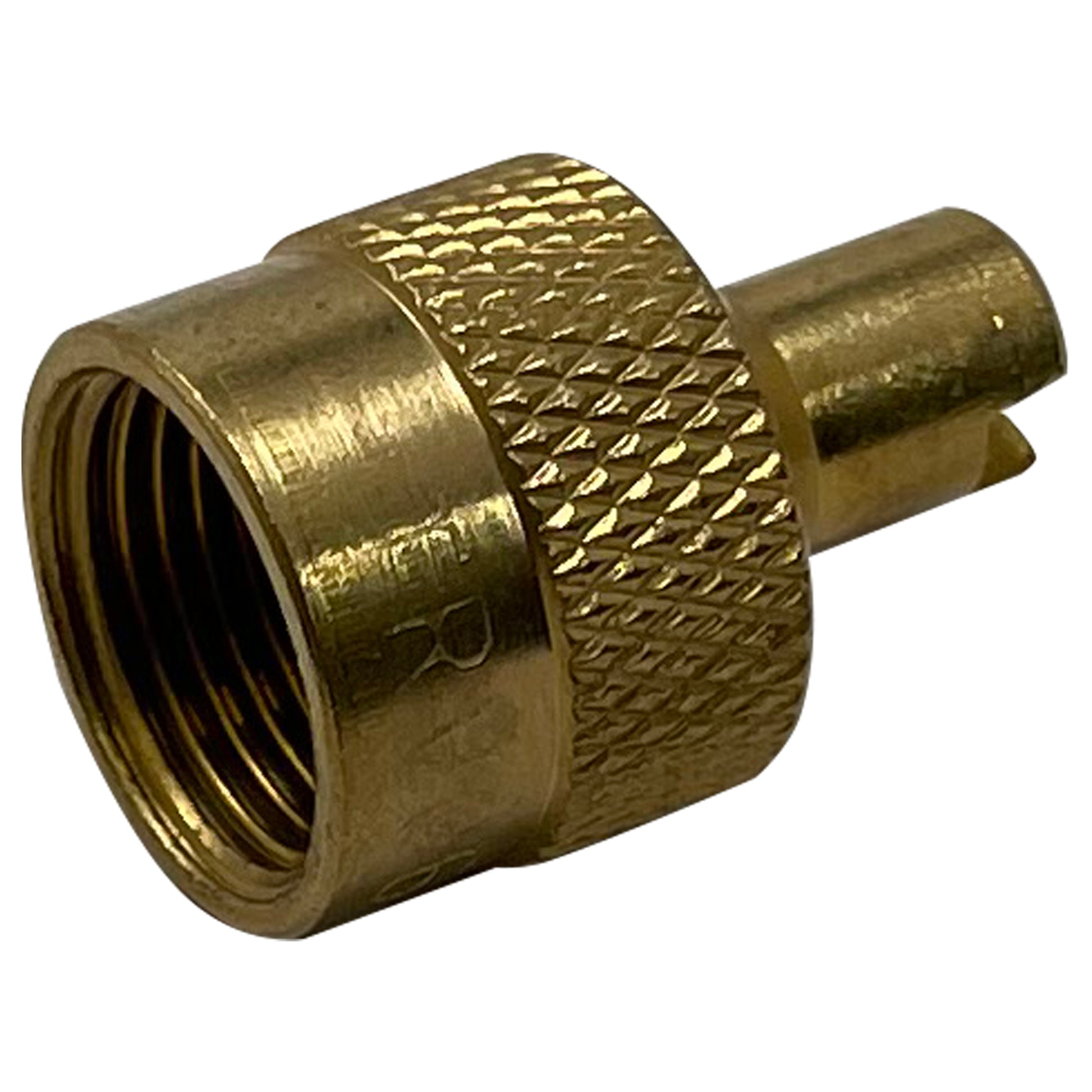 Large Bore Brass Screwdriver Tire Valve Stem Cap - 10 Pack