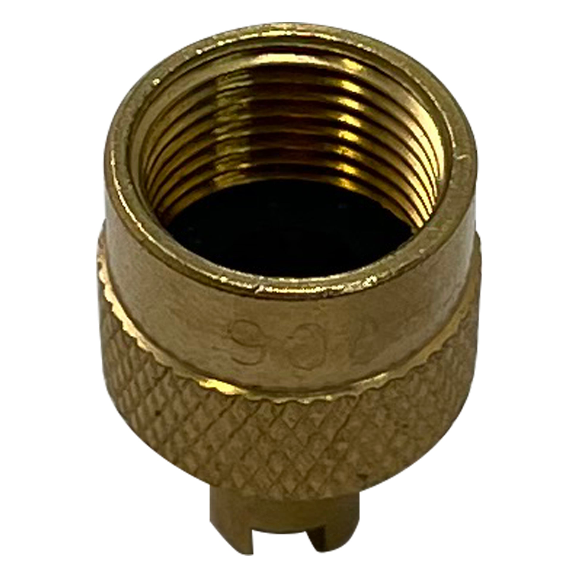 Large Bore Brass Screwdriver Tire Valve Stem Cap - 10 Pack